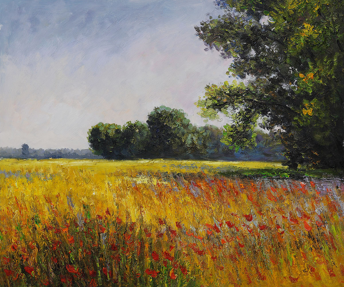 Oat Fields by Claude Monet